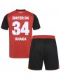 Otroške Nogometnih dresov Bayer Leverkusen Granit Xhaka #34 Domači 2024-25 Kratki rokavi (+ hlače)